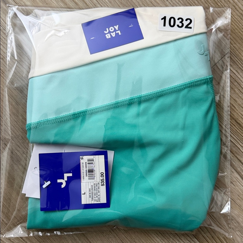 Women's High-Rise Colorblocked Leggings - JoyLab - Green - All Sizes - Picture 14 of 15